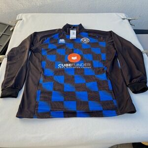 Errea Queens Park Rangers QPR Match Day 1/4 Zip Training Top Black Blue‎ 4XL NEW